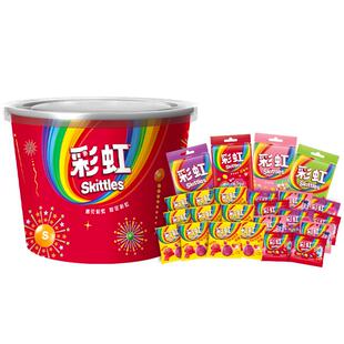 【烈儿宝贝直播间】彩虹糖多口味糖果分享桶430g*1桶儿童零食礼物