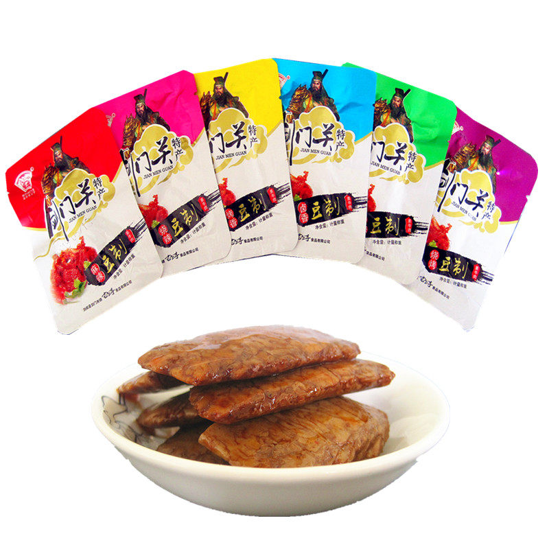 剑门关镇志公寺新品手撕素牛肉豆腐干广元剑阁特产豆筋小包装包邮