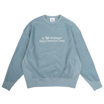 UHUZZ25AW冥思与失真圆领卫衣