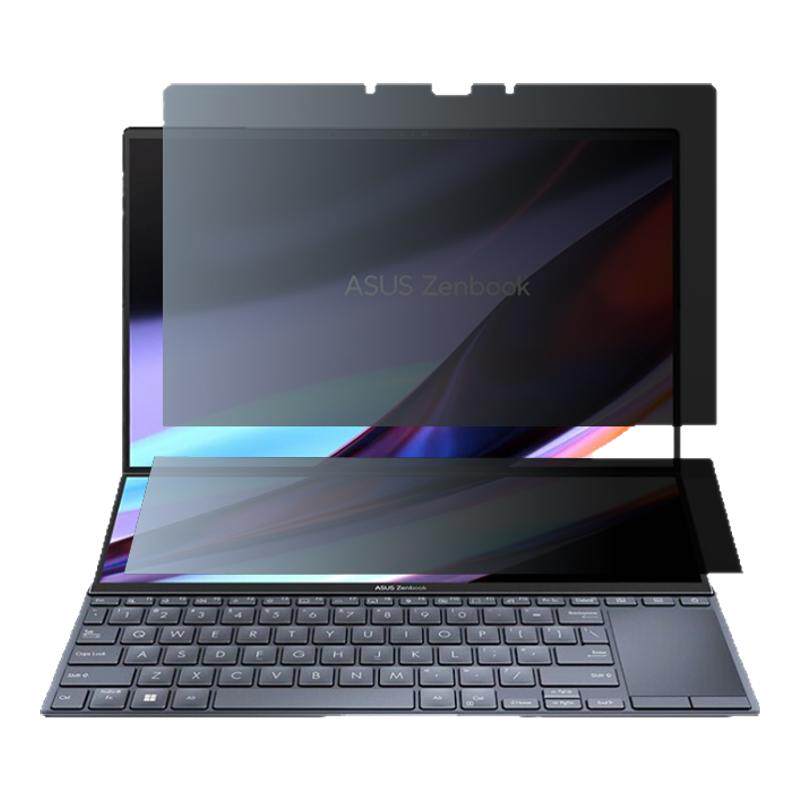适用于asus华硕ZenBook Duo14电脑防窥膜UX8406防反光UX3407 UM3504防蓝光UX5406笔记本UM5606防偷窥保护贴膜