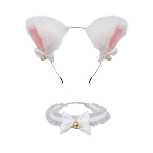 圣诞节小女孩cos专用精灵耳朵饰品儿童发箍装扮头饰圣诞发夹发饰