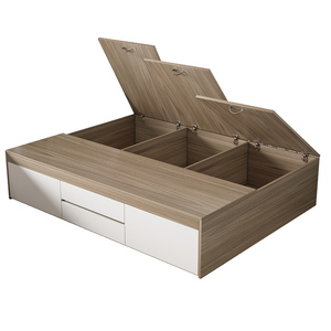 实木塌塌米床双人床高箱储物收纳单人床小户型定制床箱体无床头床