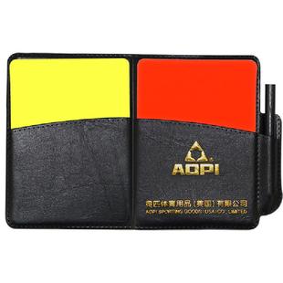 奥匹足球比赛裁判用品装备红黄牌加厚带纸笔专业比赛训练裁判套装