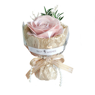 见面花束伴手礼创意情人节礼物送女友迷你玫瑰仿真永生香皂花毕业