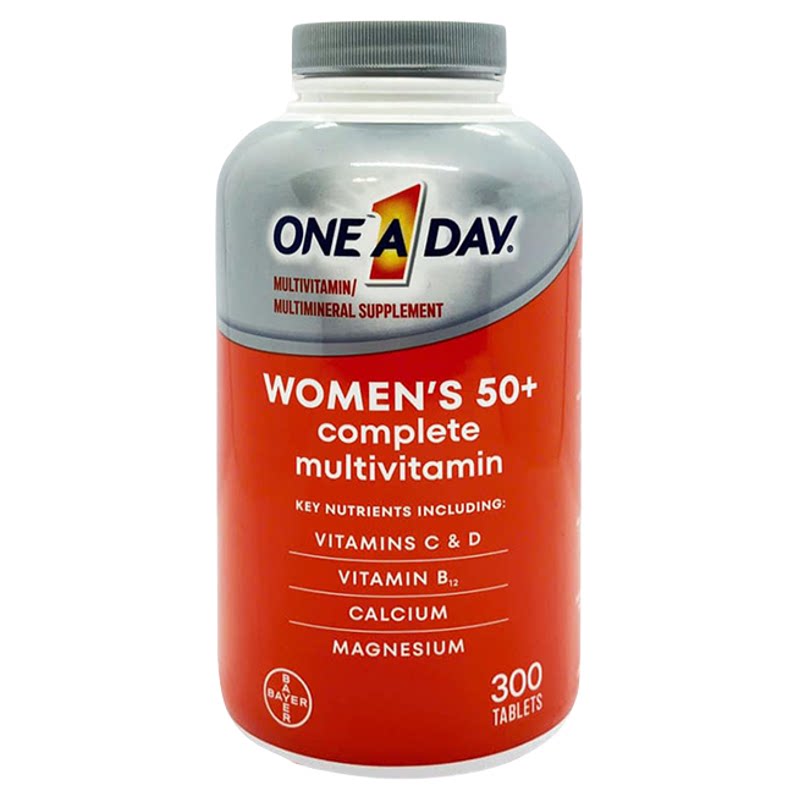 美国悦添天One A Day 50+中老年男性女性复合维生素300粒 27年9月