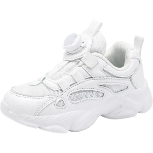 巴布豆童鞋儿童小白鞋2026春夏新款网面透气男童运动鞋女童老爹鞋