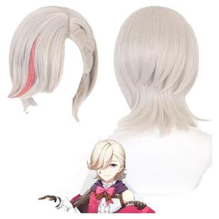 浠原神cos假发林尼琳妮特同款假毛男短直散发造型动漫游戏道具新