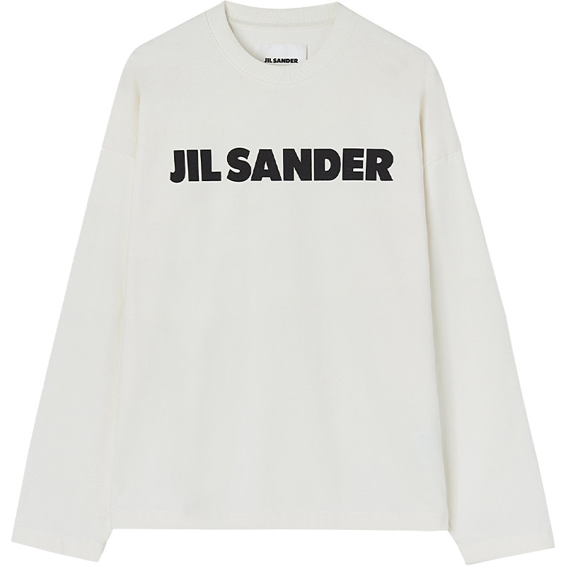 【双11特享】JIL SANDER 男士 棉质LOGO长袖T恤