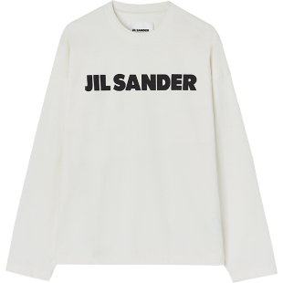 【季末特享】JIL SANDER 男士 棉质LOGO长袖T恤