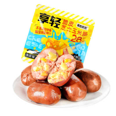 哥本优选享轻脆皮芝士鸡肉玉米肠