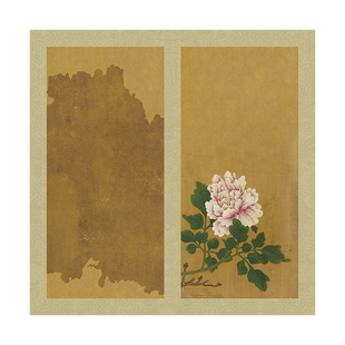 景阳阁文创册页残本花卉双层加厚空白册页本半生熟册页书法作品纸做旧拓片风琴折页本奏折式古风手写空白册页