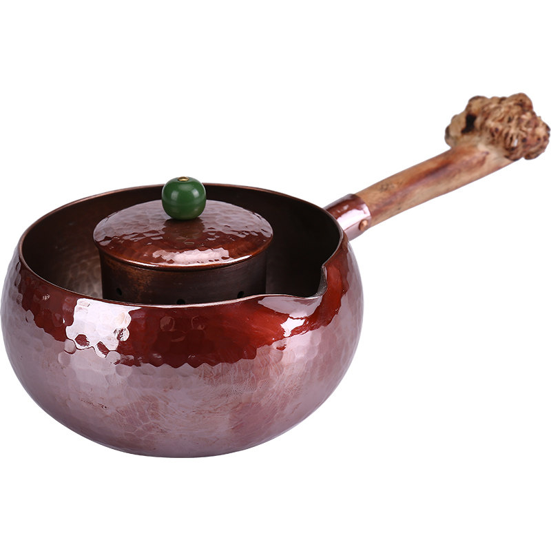 御音茶坊复古紫铜纯手工煮茶器