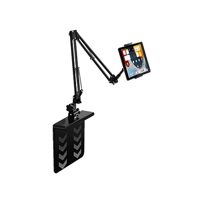 隐藏免夹式床头懒人手机支架多功能ipad平板通用悬臂支架家用床上躺着看电视追剧万向支撑架子