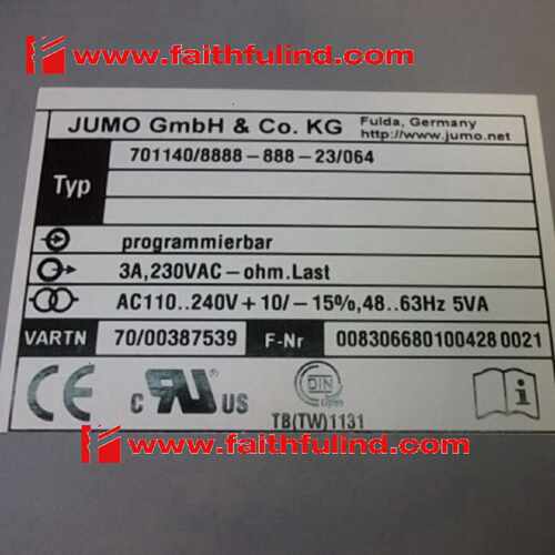 议价Jumo 00387539 久茂全新温度变送器 701140/8888-888-23/064