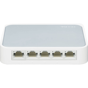 普联TP-LINK TL-SG2005U全千兆5口交换机远程云管理Web网管塑料小壳体6kV防雷VLAN端口汇聚镜像QoS网络分线器