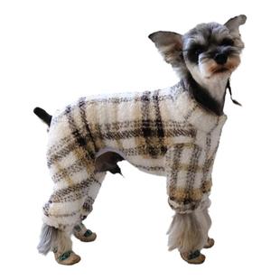 黑宝宝宠物服饰泰迪衣服冬装小狗狗四脚裤比熊保暖加厚服装冬季