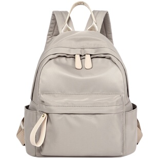 香港品牌防水双肩包包女2025新款大学生简约书包时尚百搭尼龙背包