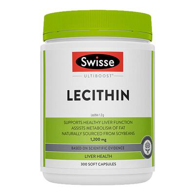 swisse大豆卵磷脂澳大利亚软磷脂软胶囊鱼油官方心脑血管中老年