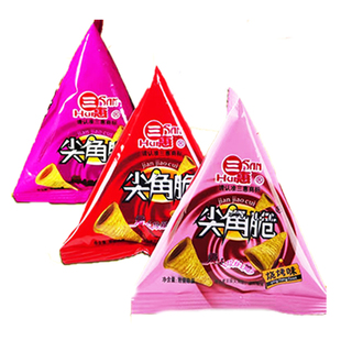 三惠尖角脆锅巴三角酥网红膨化零食火锅店同款妙脆角怀旧膨化食品
