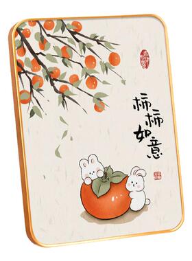柿柿如意字画家居装饰摆件