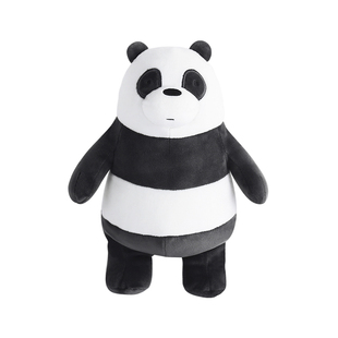 咱们裸熊毛绒玩具超大三只小熊玩偶睡觉抱睡夹腿公仔沙发长条抱枕