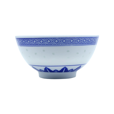 景德镇陶瓷青花瓷玲珑龙纹饭碗陶瓷餐具中式家用汤碗老式饭碗瓷碗