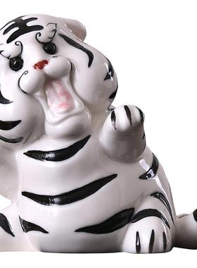 可爱老虎摆件乔迁新居吉祥物装饰