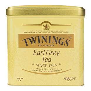 Twinings英国川宁豪门伯爵红茶粉叶进口罐装烘培奶茶专用500g