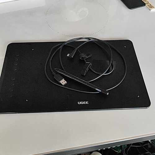 UGEE友基EX08数位板，带原装压感笔和USB线，插上即用—议价