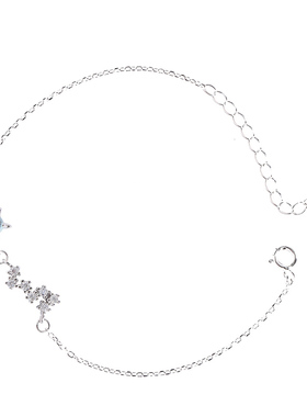 s925银星月闺蜜手链ins小众信物