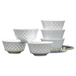 富玉陶瓷景德镇饭碗家用釉下彩玲珑2026新年餐具套装高颜值礼盒装