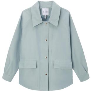 FINITY品牌女装2026年春季新款小个子宽松休闲百搭短款风衣女外套