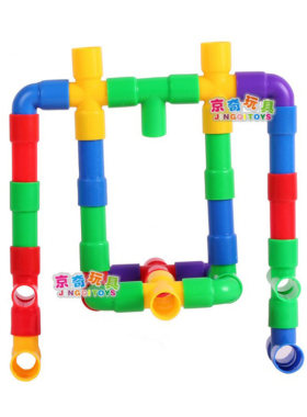 拼插装益智3-4-5-6水管道积木