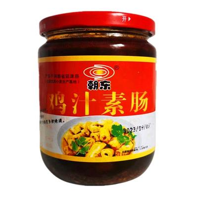 朝东鸡汁素肠面筋300克瓶装香辣