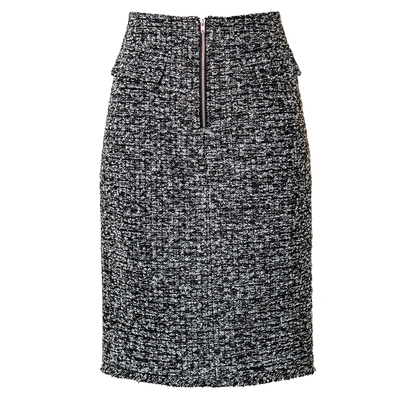 罗衣高级感粗花呢包臀半身裙