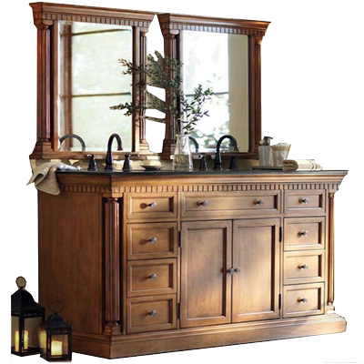 【高端定制】安萤实木浴室柜专家