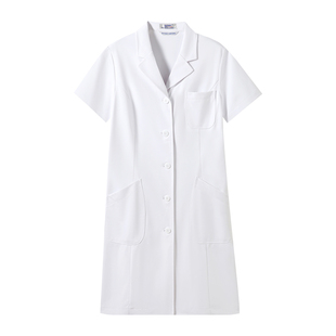【针织柔软】白大褂工作服长袖女白大衣实验服医学生牙科免烫秋冬