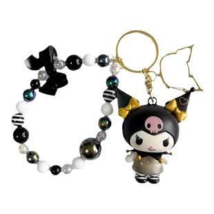 正版三丽鸥库洛米大耳狗投影相机公仔钥匙扣女可爱情侣车挂件环圈