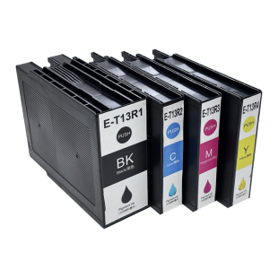 适用爱普生T13R墨盒EM-C7100a墨盒Epson WorkForce Enterprise EP-C7000a打印机T13R1-4彩色墨水T6714维护箱