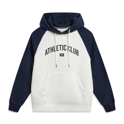 李宁女子舒适宽松套头连帽卫衣