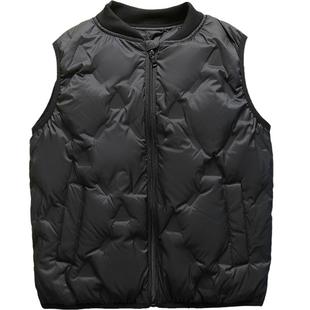 雅鹿新款儿童羽绒马甲外穿男童女童宝宝羽绒背心坎肩轻薄款羽绒服