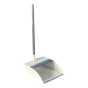 簸箕单个装家用加大号塑料撮箕垃圾铲畚斗不锈钢杆带刮齿不粘毛发