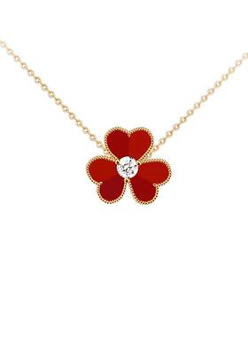 小红花莫桑钻新年圣诞礼物