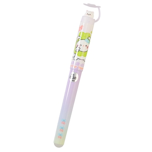 小猫乘凉小尖可爱学生三年级初学EF蓝色0.38热敏墨囊暗尖可擦钢笔