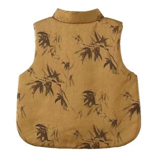 服装纸样裁剪图1571款男女童新中式国风马甲背心diy样板图11设计