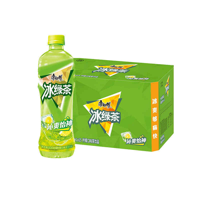 康师傅冰绿茶500ml大瓶果味