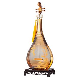 山西杏花村产区白酒清香型53度粮食酒小琵琶摆件酒原浆白酒1000ml