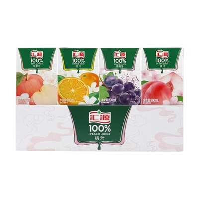 汇源100%橙汁饮料200ml*12盒