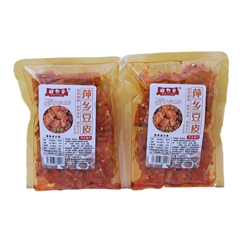 鲜力量萍乡豆皮蒜香味手撕豆皮辣条网红麻辣儿时零食小吃萍乡特产