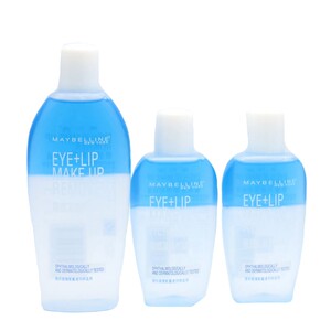 组合 美宝莲眼部及唇部温和卸妆油/液150ml+70ml+70ml不刺激